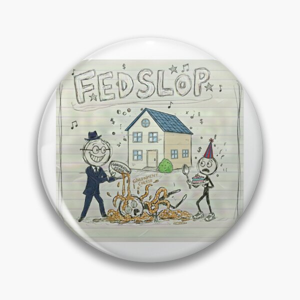 Item preview, Fedslop Satire: Government Cheese & Manipulation Doodle #2 - Psyop - White edition designed and sold by Miss Cutie Designs.