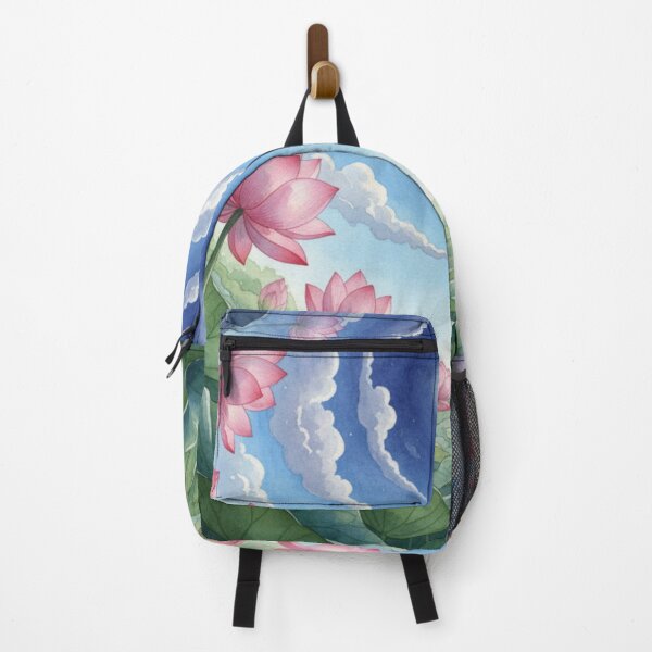 Item preview, Celestial Lotus Dreamscape – Watercolor Night Blossom Fantasy Art designed and sold by Dream Bloom Gallery.