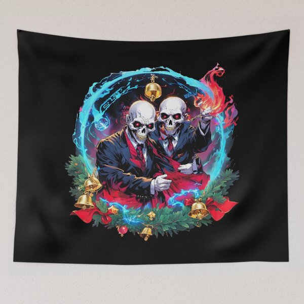 Item preview, zombie christmas Undead Unluck Holiday Anime Style Fantasy Art designed and sold by Uglyandcute.