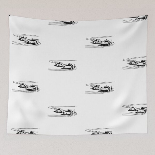 Item preview, Two race cars speeding through a sharp curve on a racetrack_11_side view designed and sold by Aariq.