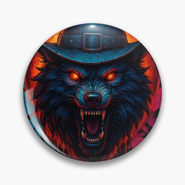 Item preview, Cyberpunk Neon Wolf – Glowing Wild Beast Art designed and sold by Vivalore.