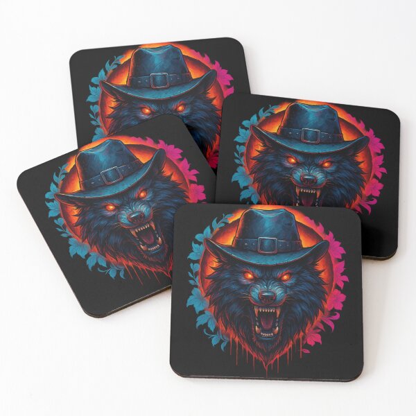 Item preview, Cyberpunk Neon Wolf – Glowing Wild Beast Art designed and sold by Vivalore.