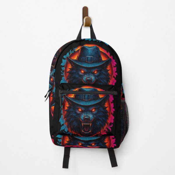 Item preview, Cyberpunk Neon Wolf – Glowing Wild Beast Art designed and sold by Vivalore.