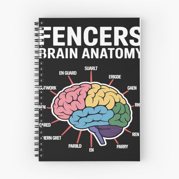 Item preview, Fencer Brain Anatomy Funny Fencer designed and sold by AvagondaMind.