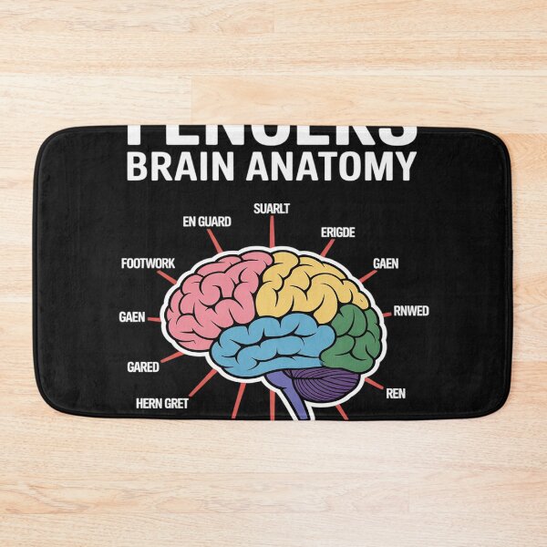 Item preview, Fencer Brain Anatomy Funny Fencer designed and sold by AvagondaMind.