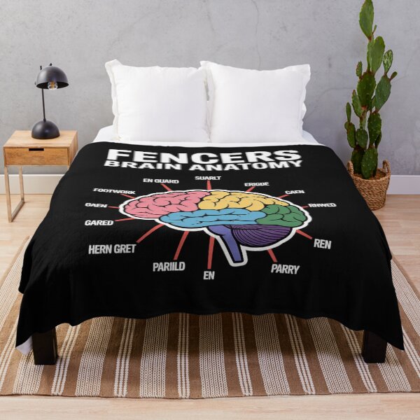 Item preview, Fencer Brain Anatomy Funny Fencer designed and sold by AvagondaMind.
