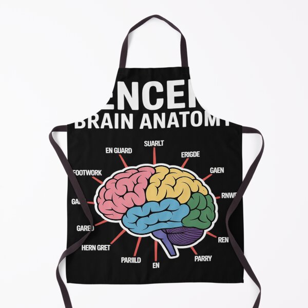 Item preview, Fencer Brain Anatomy Funny Fencer designed and sold by AvagondaMind.