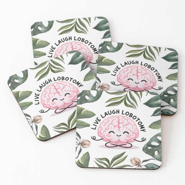 Item preview, Live Laugh Lobotomy Cute Brain Humor  designed and sold by Seillean Daisy Society.