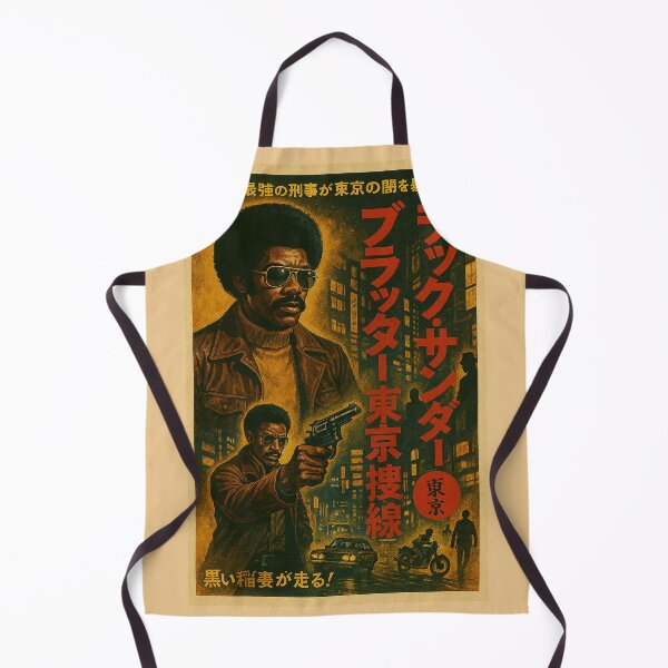 Item preview, Black Thunder: Tokyo Dragnet – 1970s Japanese Crime Thriller Poster (Retro Action Art) designed and sold by DiamondSkyShirt.