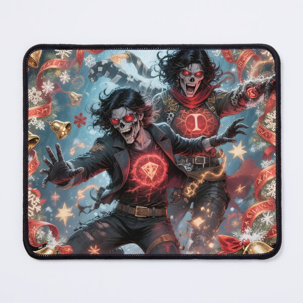 Item preview, zombie christmas Undead Unluck Holiday Anime Style Fantasy Art designed and sold by Uglyandcute.