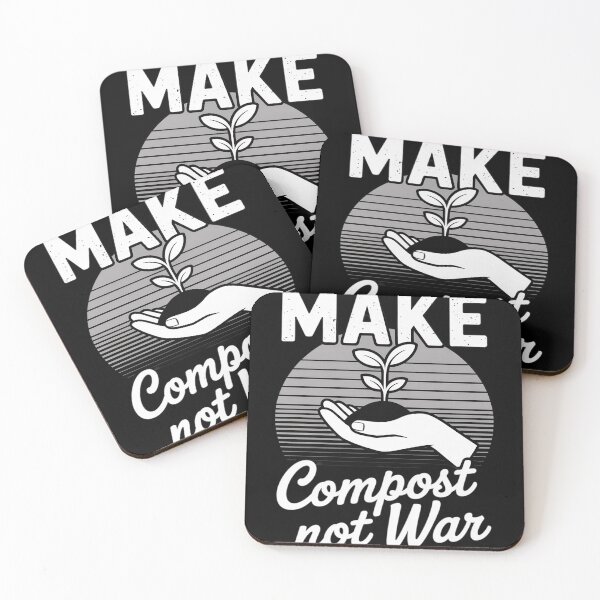 Item preview, Make Compost Not War Eco-Friendly Message designed and sold by Libbysharts.