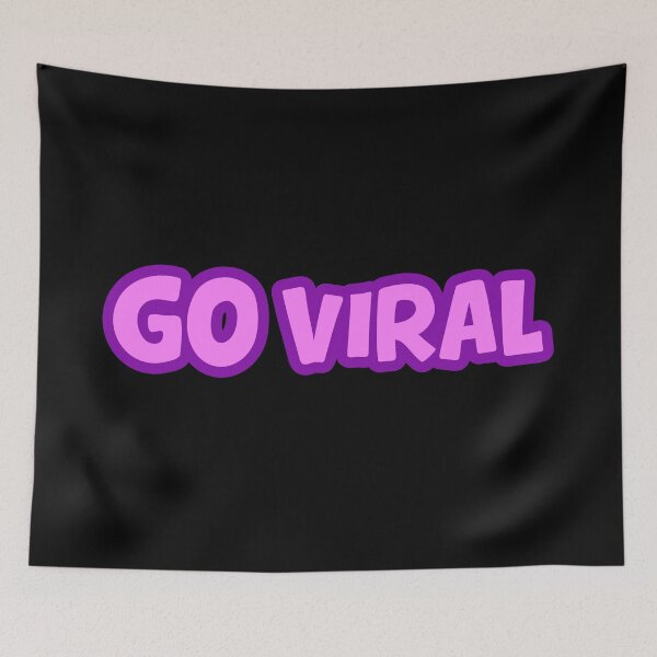 Item preview, Go Viral, Pink and Purple Outline Social Media Memes designed and sold by Memes N Lore .