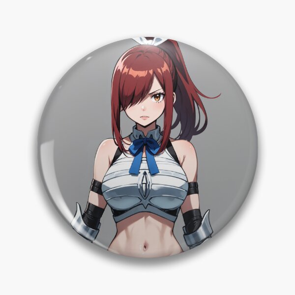 Item preview, Erza Scarlet Fairy Tail Armored Waifu Art designed and sold by iloveanimechibi.
