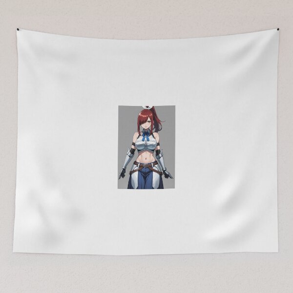 Item preview, Erza Scarlet Fairy Tail Armored Waifu Art designed and sold by iloveanimechibi.