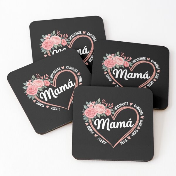 Item preview, Mamá Heart Flower Floral Spanish Mom Español Ella ES Madre designed and sold by Tatianamiobi.