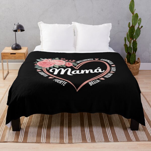 Item preview, Mamá Heart Flower Floral Spanish Mom Español Ella ES Madre designed and sold by Tatianamiobi.
