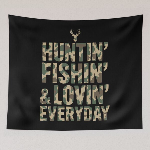 Item preview, Hunting Fishing Loving Every Day Camo designed and sold by CruelShadesSt.