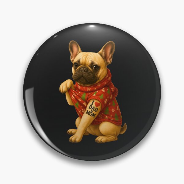 Item preview, Christmas French bulldog Gifts & Holiday Art designed and sold by JerdbordinShop.