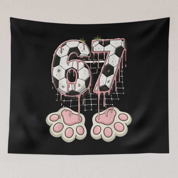 Item preview, Melting Soccer 67 Shirt with Cat Paw Feet designed and sold by LashondaGreen89.