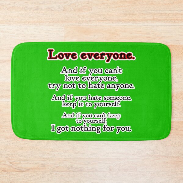 Item preview, Love everyone, if you can, green background designed and sold by mntimg.