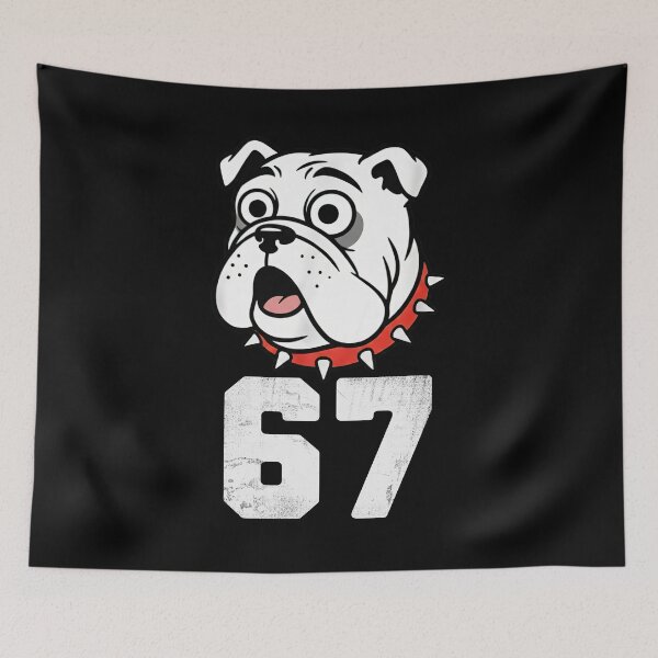 Item preview, Bulldog Mascot 67 Graphic T-Shirt designed and sold by LashondaGreen89.