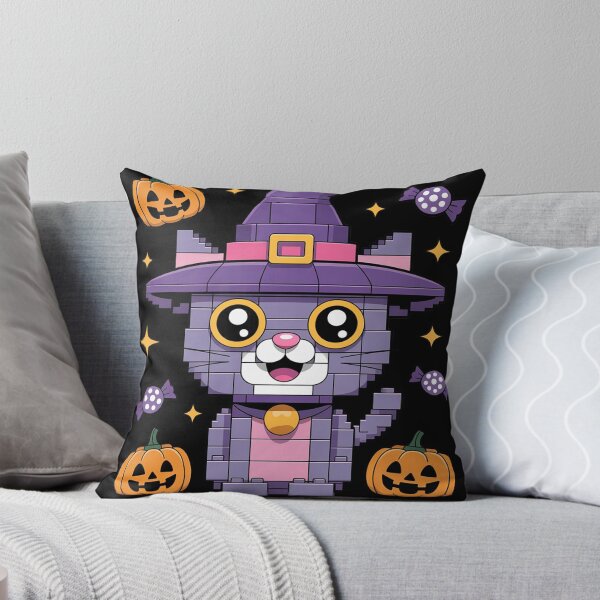 Item preview, Master Builder Halloween Cat Lover Building Bricks Blocks designed and sold by HORIZBoutique.