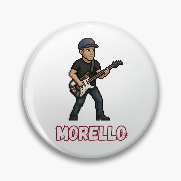 Item preview, Guitar Great Tom Morello as a 16-Bit Sprite Character designed and sold by guitarchalk.