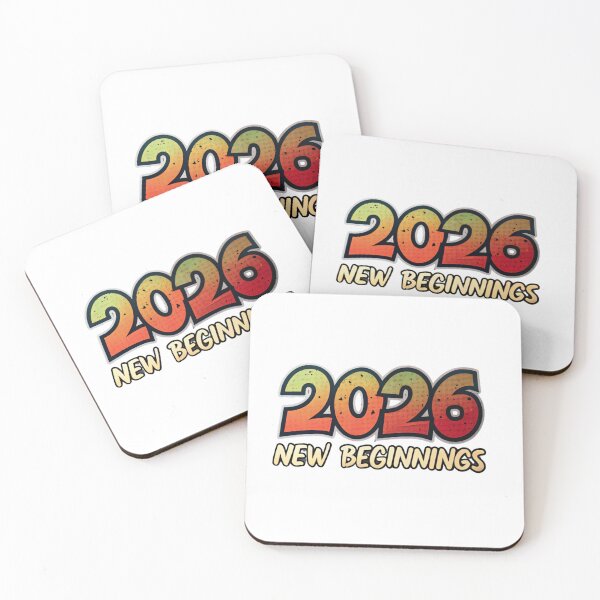 Item preview, 2026 New Beginnings Vintage Gradient Typography | New Year Motivational Graphic designed and sold by A1MarketDesigne.
