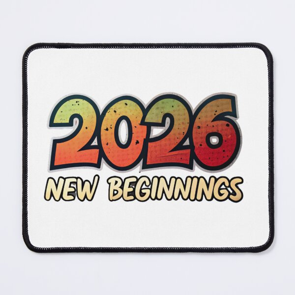 Item preview, 2026 New Beginnings Vintage Gradient Typography | New Year Motivational Graphic designed and sold by A1MarketDesigne.