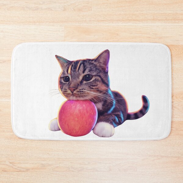 Item preview, Cute Cat Hugging a Red Apple (Without Background) designed and sold by Firmansyahnw.