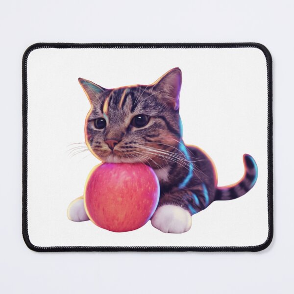 Item preview, Cute Cat Hugging a Red Apple (Without Background) designed and sold by Firmansyahnw.