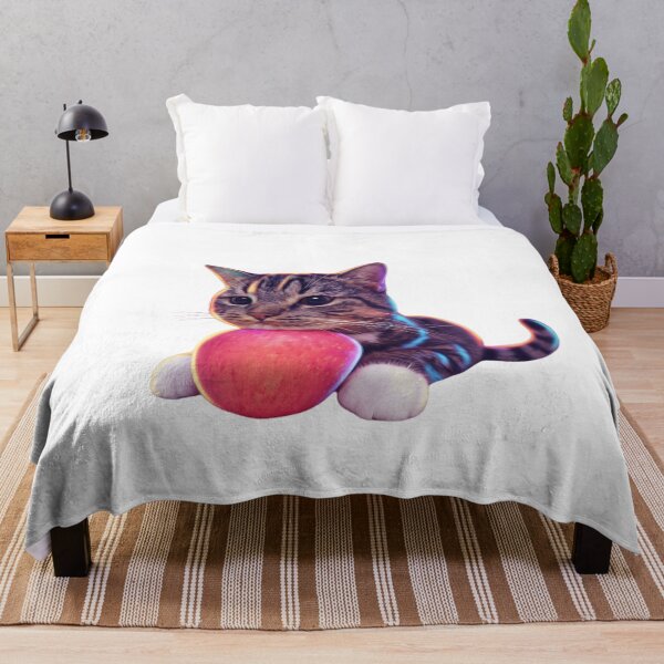 Item preview, Cute Cat Hugging a Red Apple (Without Background) designed and sold by Firmansyahnw.