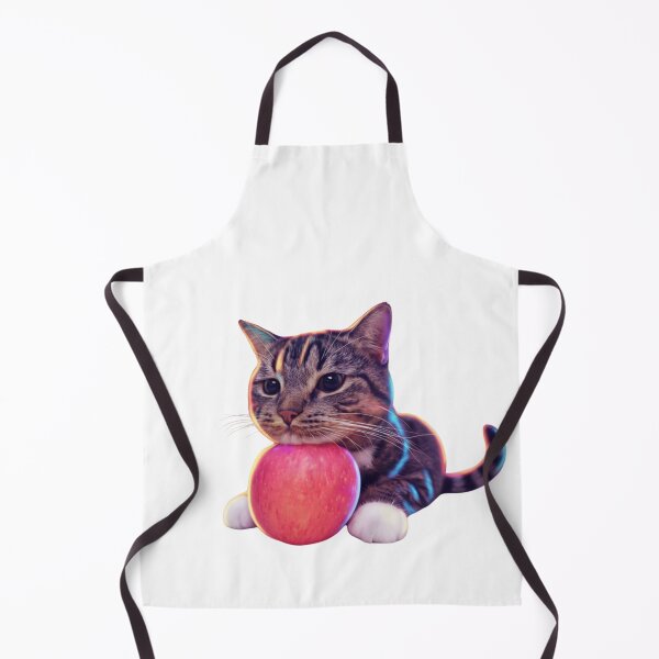 Item preview, Cute Cat Hugging a Red Apple (Without Background) designed and sold by Firmansyahnw.