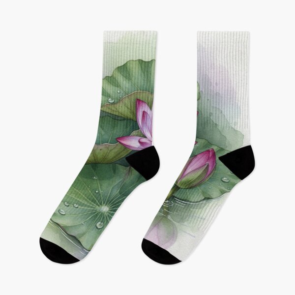 Item preview, Blossom of Still Waters – Tranquil Pink Lotus Watercolor Art designed and sold by Oonward2021.
