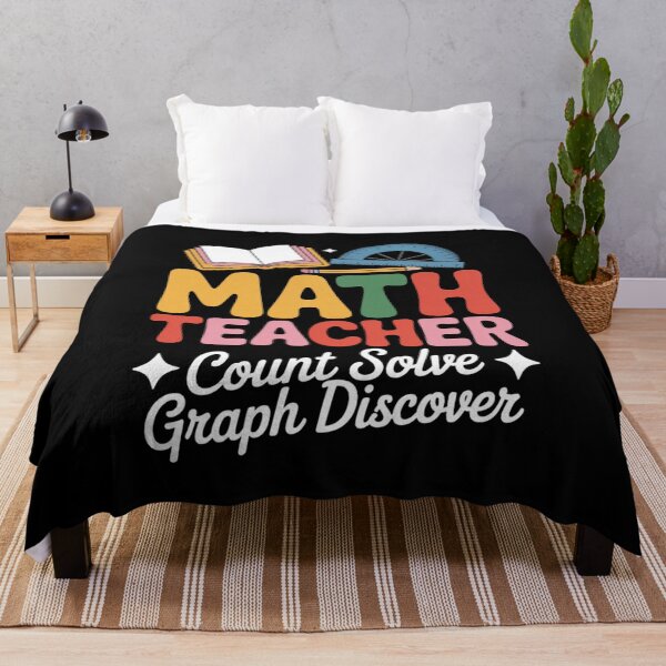 Item preview, Math Teacher Count Solve Graph Discover designed and sold by FluoroWave.