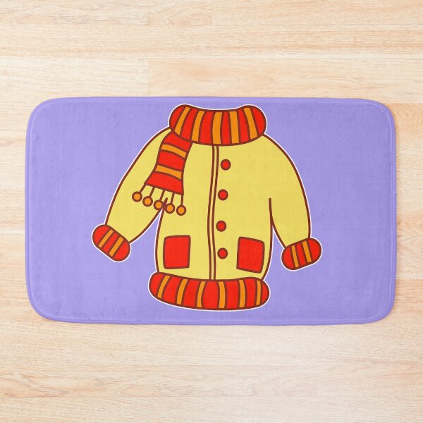 Item preview, Cute Winter Coat Illustration with Scarf, Cartoon Style designed and sold by RS4you.