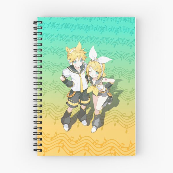 Item preview, Rin and Len Vocaloid musical notes designed and sold by loveiscosmic.
