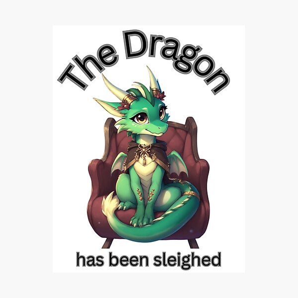 Item preview, Sleigh the Dragon designed and sold by Weathering Life Beautifully.