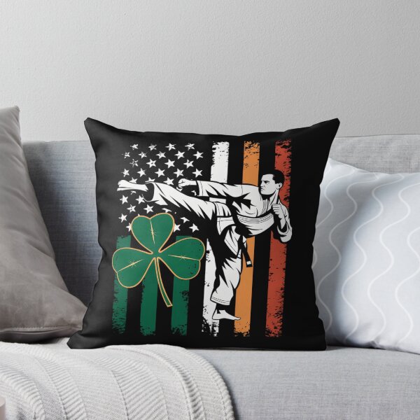 Item preview, Karate American Irish Flag St Patricks Day Shamrock Leaf designed and sold by CruelShadesSt.