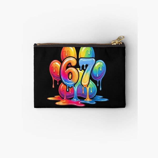 Item preview, Rainbow Dripping 67 Paw Birthday Shirt designed and sold by LashondaGreen89.