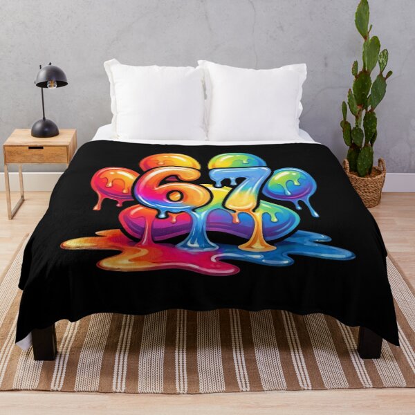 Item preview, Rainbow Dripping 67 Paw Birthday Shirt designed and sold by LashondaGreen89.
