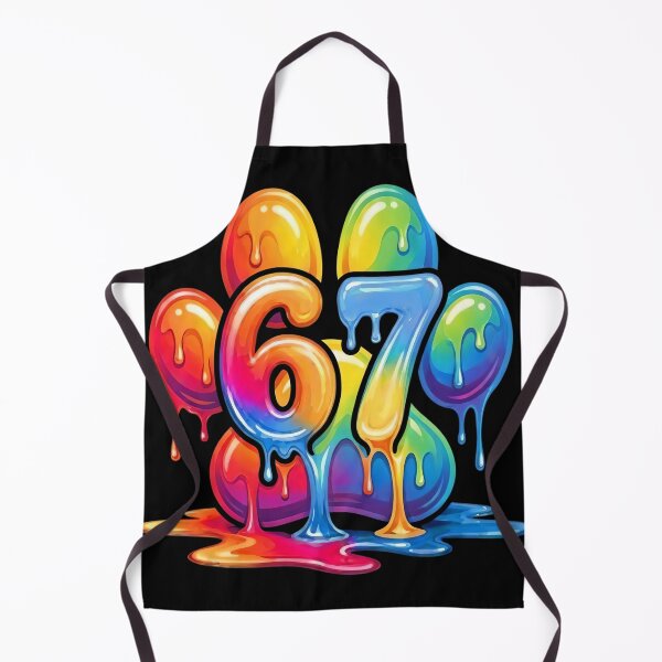 Item preview, Rainbow Dripping 67 Paw Birthday Shirt designed and sold by LashondaGreen89.