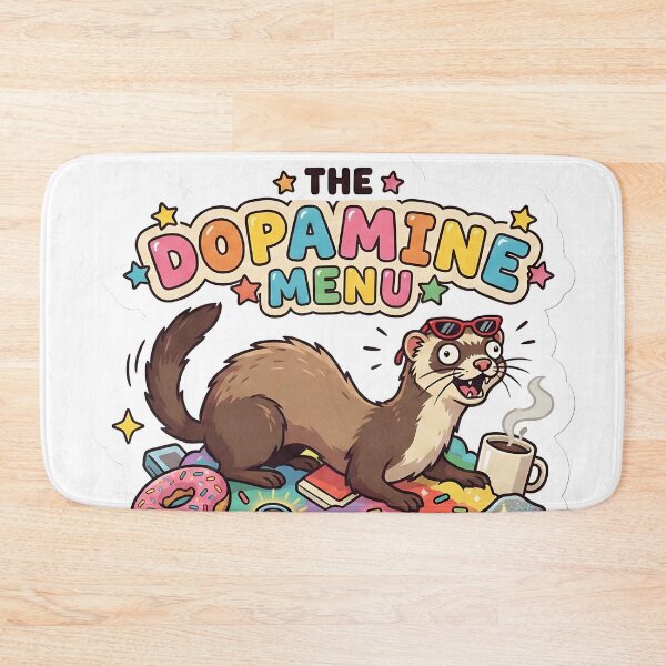 Item preview, The Dopamine Menu Chaotic Ferret designed and sold by StickyGuys.