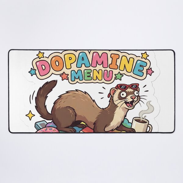 Item preview, The Dopamine Menu Chaotic Ferret designed and sold by StickyGuys.