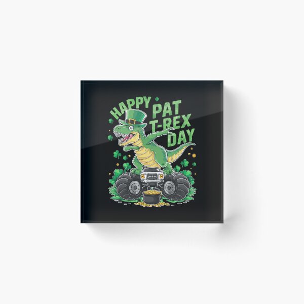 Item preview, Happy St.Pat T-Rex Day Dinosaur St. Patrick's Day designed and sold by CruelShadesSt.