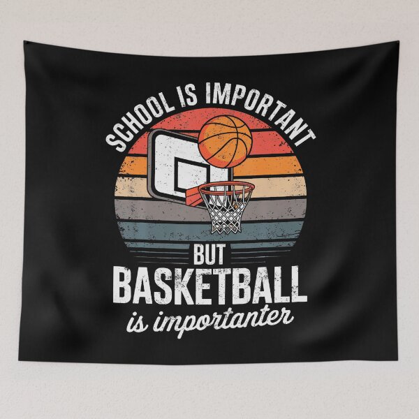 Item preview, Vintage School Is Important But Basketball Is Importanter designed and sold by TommieJune.