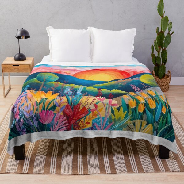 Item preview, Sunset Over Colorful Landscape designed and sold by Modern-Tropical.