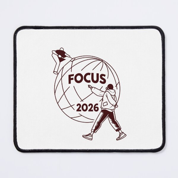 Item preview, Focus 2026 Minimal Line Art | New Year Productivity & Motivation Design designed and sold by A1MarketDesigne.