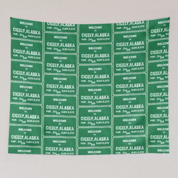 Item preview, Cicely, Alaska Population Sign - Northern Exposure designed and sold by ourkid.