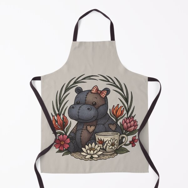 Item preview, Patchwork Hippo Tea Party designed and sold by MvuuStudio.